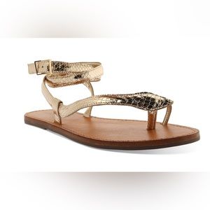 Schultz Ankle Wrap Snake Sandals